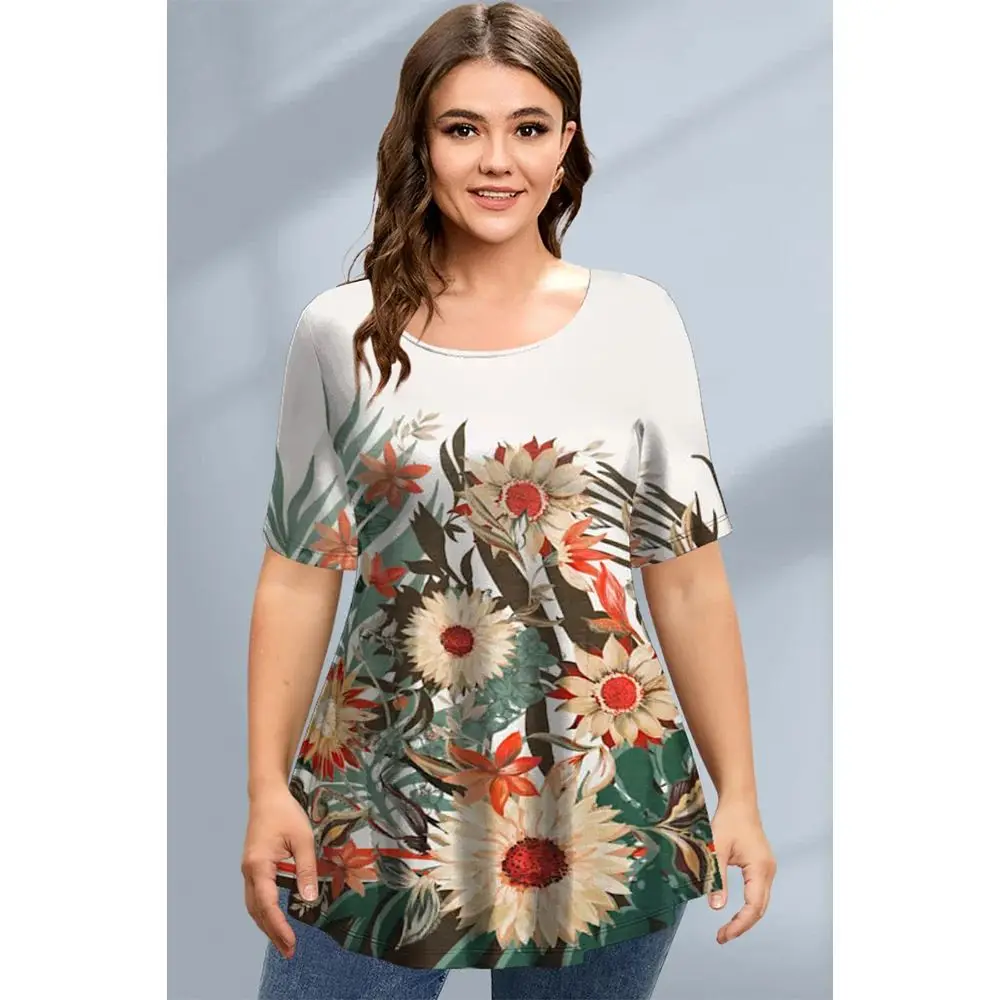 

Женская футболка свободного кроя большого размера, новинка лета, ort Sve, повседневный удобный хлопковый топ для женщин