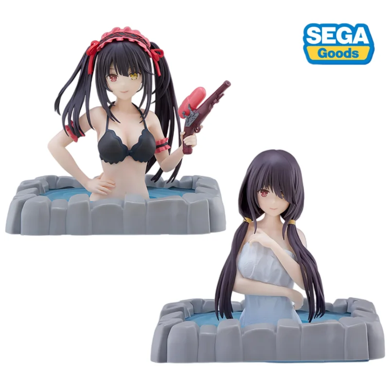 

In Stock Original SEGA DATE A LIVE Hot Spring Paradise Tokisaki Kurumi Nightmare Swimsuit Anime Figure Model Collection Gifts