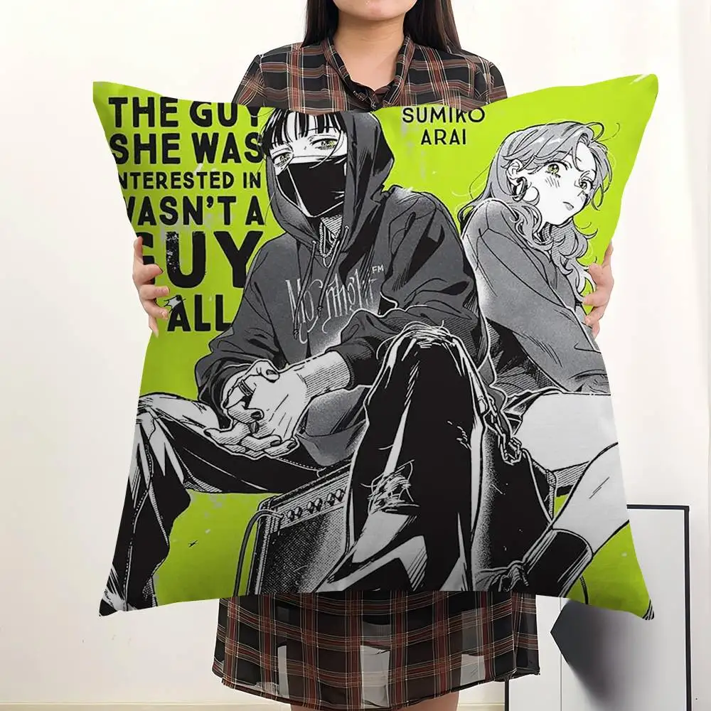 The Guy She Was Interested In Wasn't A Guy At All Pillow Gift Home Office Decoration Bedroom Sofa Car Cushion Cover case 45x45