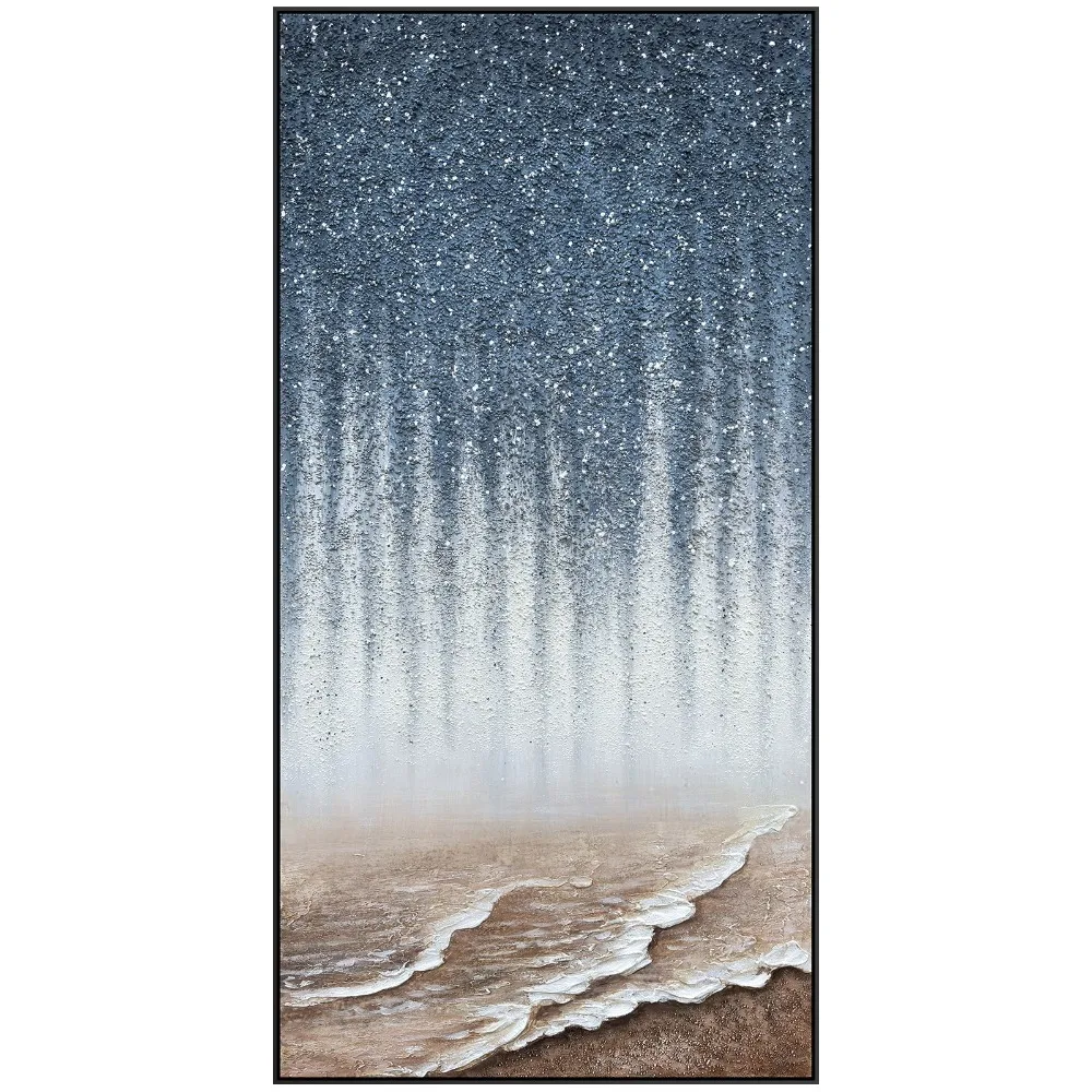 

Best-selling snow Sichuan black-and-white pure hand-painted oil painting abstract decorative painting into the entrance painting