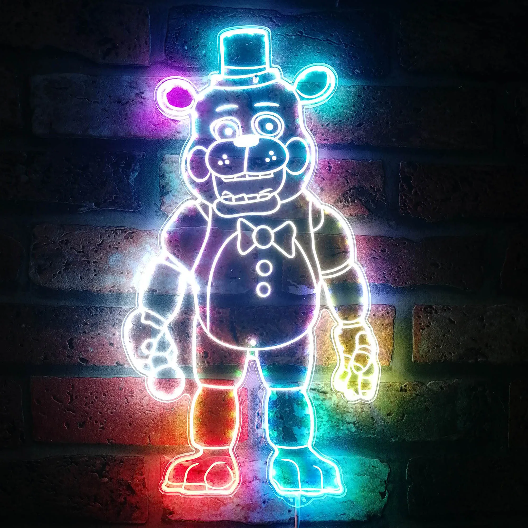 

FNAF Five Nights Freddy's Dynamic RGB Edge Lit LED Sign