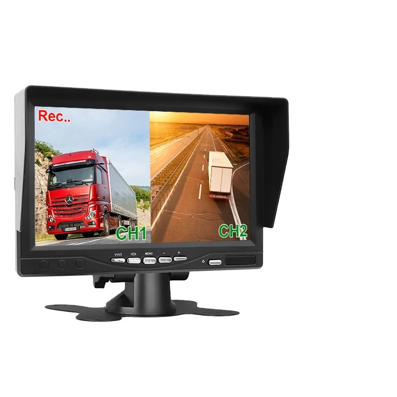 

HD AHD 800x480 7" TFT LCD Screen Car Closed Circuit Television Parking Monitor With DVR Digital Video Recorder Support SD Card