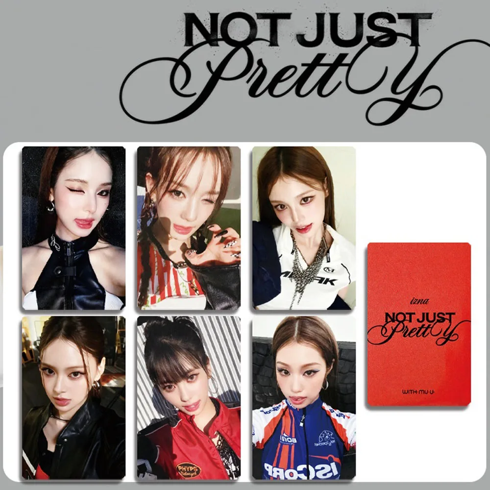 

KPOP IZNA Not Just Pretty Новый альбом Карты для селфи Список S Kokoarang J информацион 6/24 шт./компл. Симпатичные фотокарточки Коллекционная открытка для фанатов