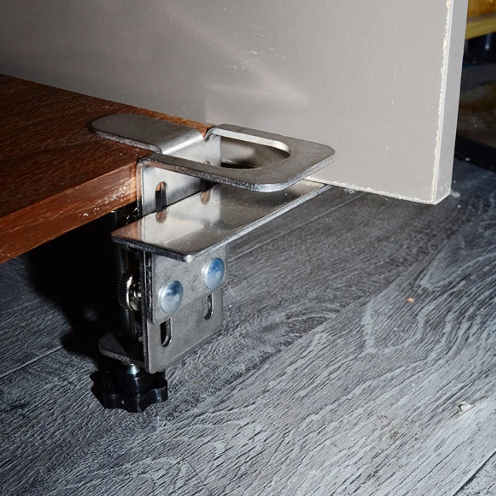 Perakitan furnitur sesuai gambar pintu kabinet instalasi pegangan pintu dapat disesuaikan klem alat pemosisian yang tepat