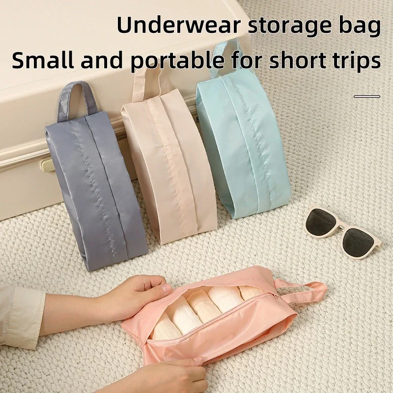 Portable Travel Underwear Storage Bag Underwear Socks Sorting and Packaging Baghand-held Clothes and Miscellaneous Storage Bag