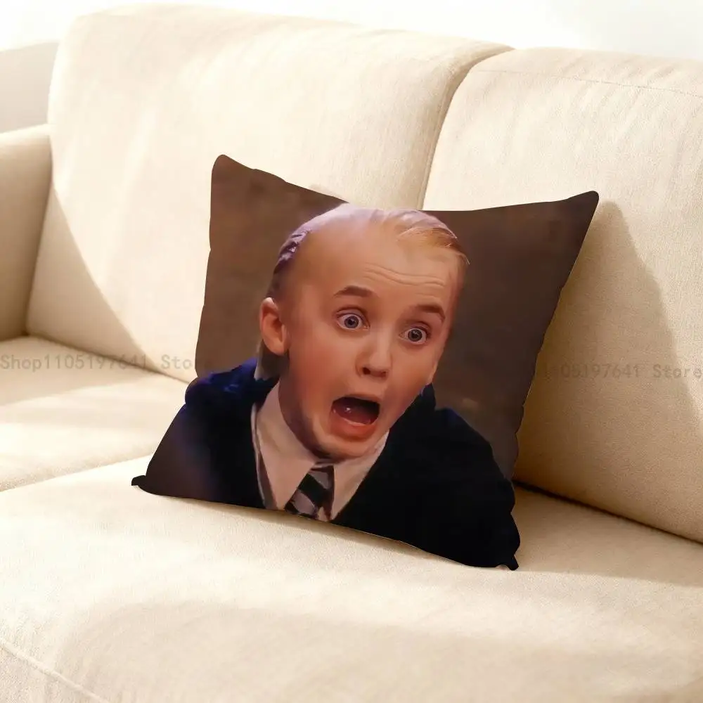 

Actor D-Draco M-Malfoy Pillow Case For Sofa Decor Car Office Room Printing Cushion Cover Decorations and Protector