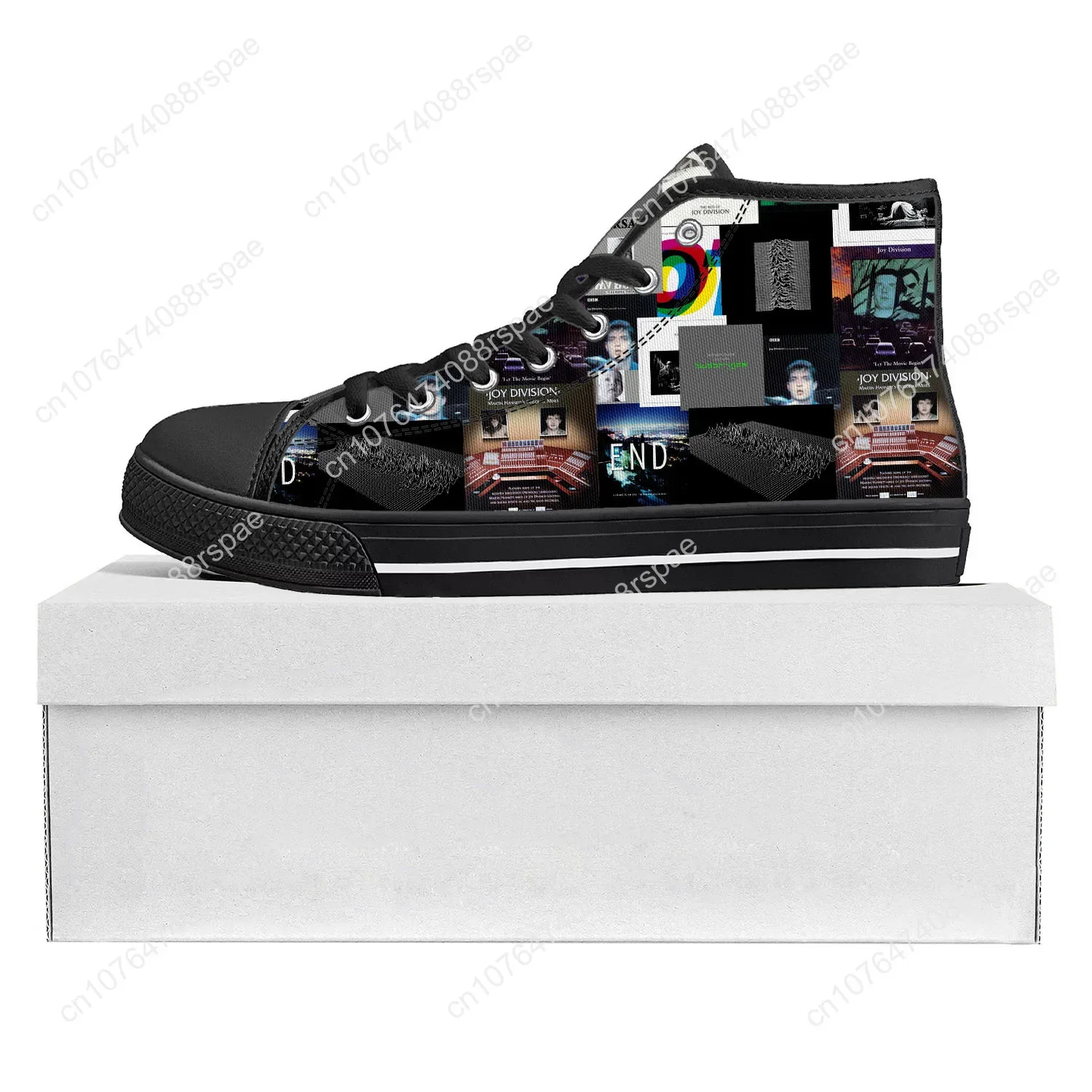 Joy Division-zapatillas de deporte de lona para hombre y mujer, calzado informal de alta calidad, personalizado, color negro, Rock Band