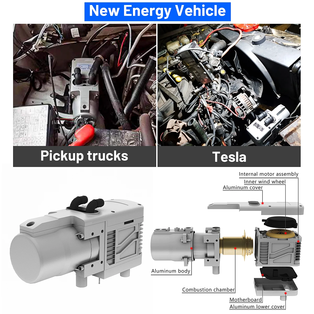 Sunster Car Diesel/ Gasoline Water Heater 12V 5KW Wireless Remote Control W/ Water Pump diesel parking car heater preheater