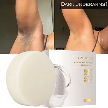 Jabón para blanquear el cuerpo, limpieza profunda de la piel, jabón para eliminar la piel de pollo, axila, axilas, rodillas, blanqueamiento corporal, ilumina los productos de cuidado blancos