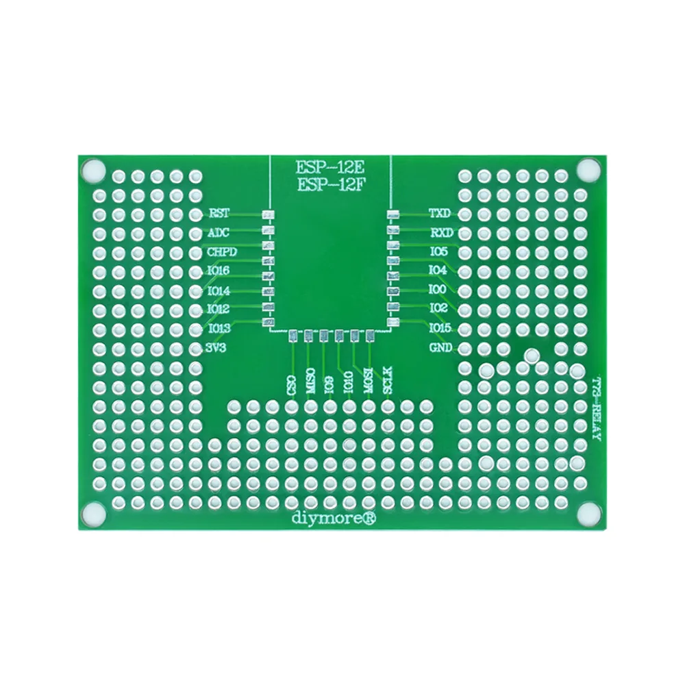 WAVGAT 5x7CM Double Side Prototype PCB Board Breadboard Protoshield For Arduino Relay ESP8266 WIFI ESP-12F ESP-12E ESP32 ESP32S