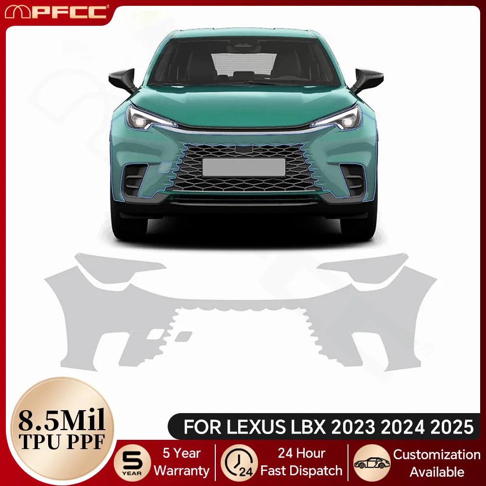 

For Lexus LBX 2023 2024 2025 8.5Mil TPU Paint Protection Film Car Body Pre-cut PPF Bra Clear Kit Resistant Auto Accessories
