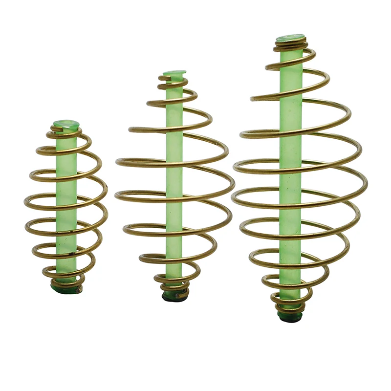 (Sommer6) 10 teile/los Karpfen Angeln Frühling Feeder Angeln Köder Käfig für Karpfen Angeln Süßwasser Inline Methode Feeder 3 Größen