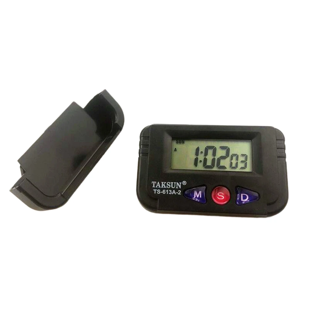

Portable Digital Clock Car Pocket Sized Electronic Travel Alarm Clock 12 Hour Date Automotive Electronic Stopwatch Alarm Clock