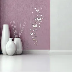 12PCs/Lot Creative Mirror Silver 3D Butterfly Wall Stickers Party Wedding Decor Home Decoration For Living Room DIY Decal