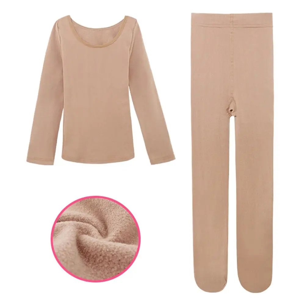 conjunto-de-roupa-termica-de-inverno-da-moda-calcas-e-blusa-de-ballet-em-fleece-elastico-cor-nude-para-danca-quente
