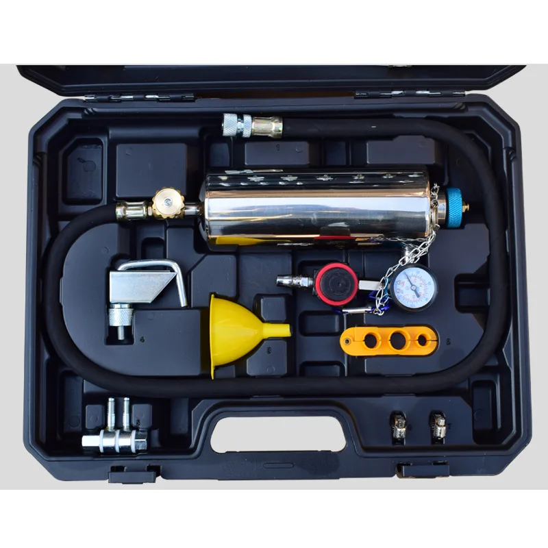 

Three-way catalytic cleaning throttle nozzle air inlet free removal cleaning bottle tool combination