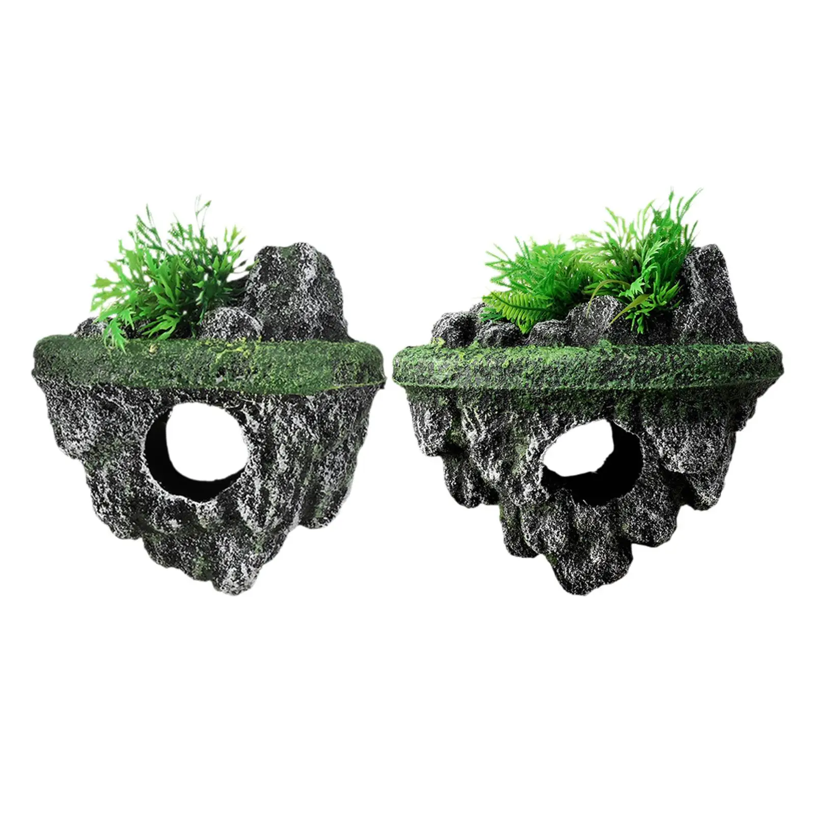 

Aquarium Decor Float Rock Landscaping Decoration Suspended Artificial Stone for Aquarium Exploring Turtle Landscaping