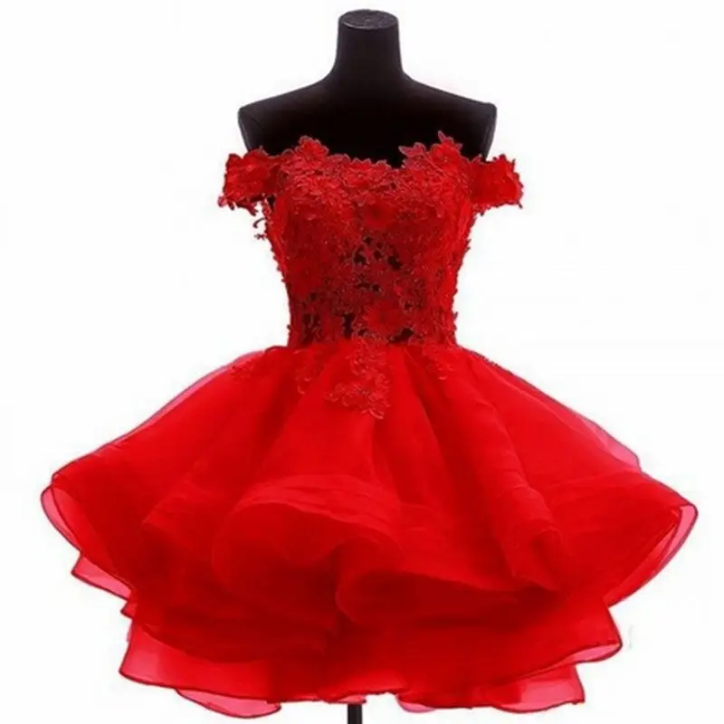 Muilt Colored Short Mini Homecoming Dresses 2024 Sweetheart Flowers Organza Prom Graduation Dresses Formal Party Gown In Stock