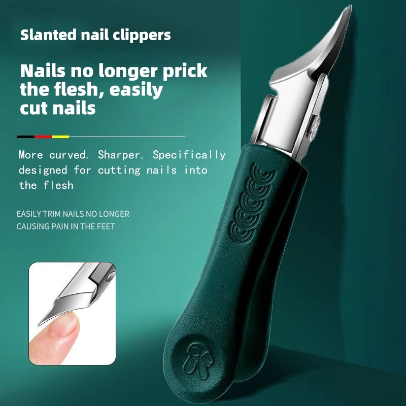 Durable Slanted Nail Clippers for Thick Nails