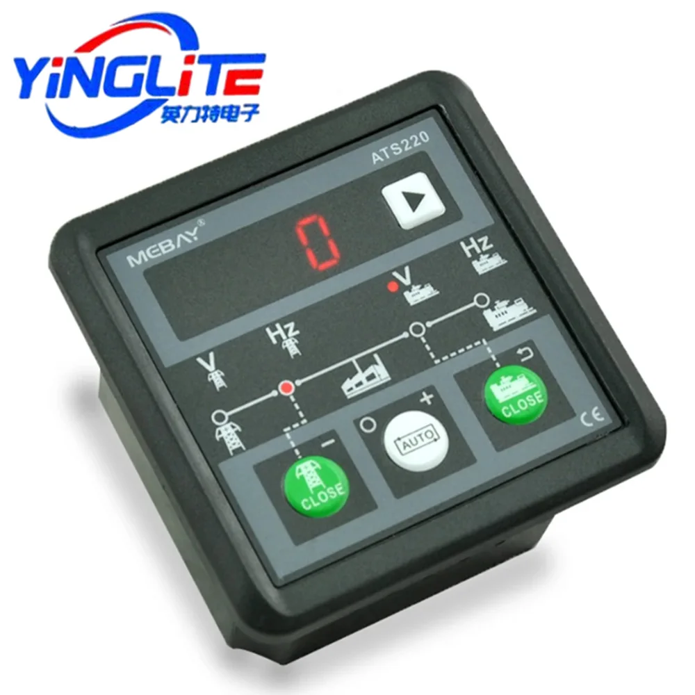 Original ATS220 Generator Set ATS Switch Controller Automatic Manual LED Display Generator Set ATS Controller ATS220