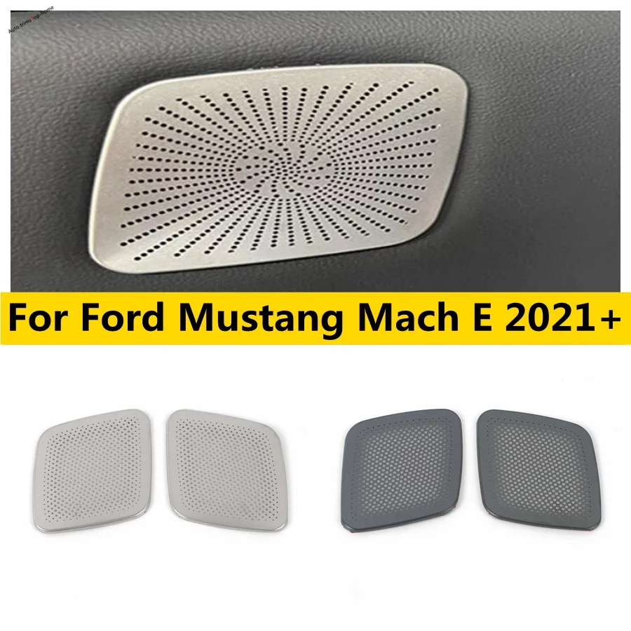 

Stereo Speaker Audio Sound Reading Light Lamp Decoration Frame Cover Trim For Ford Mustang Mach E 2021 - 2023 Car Accessories