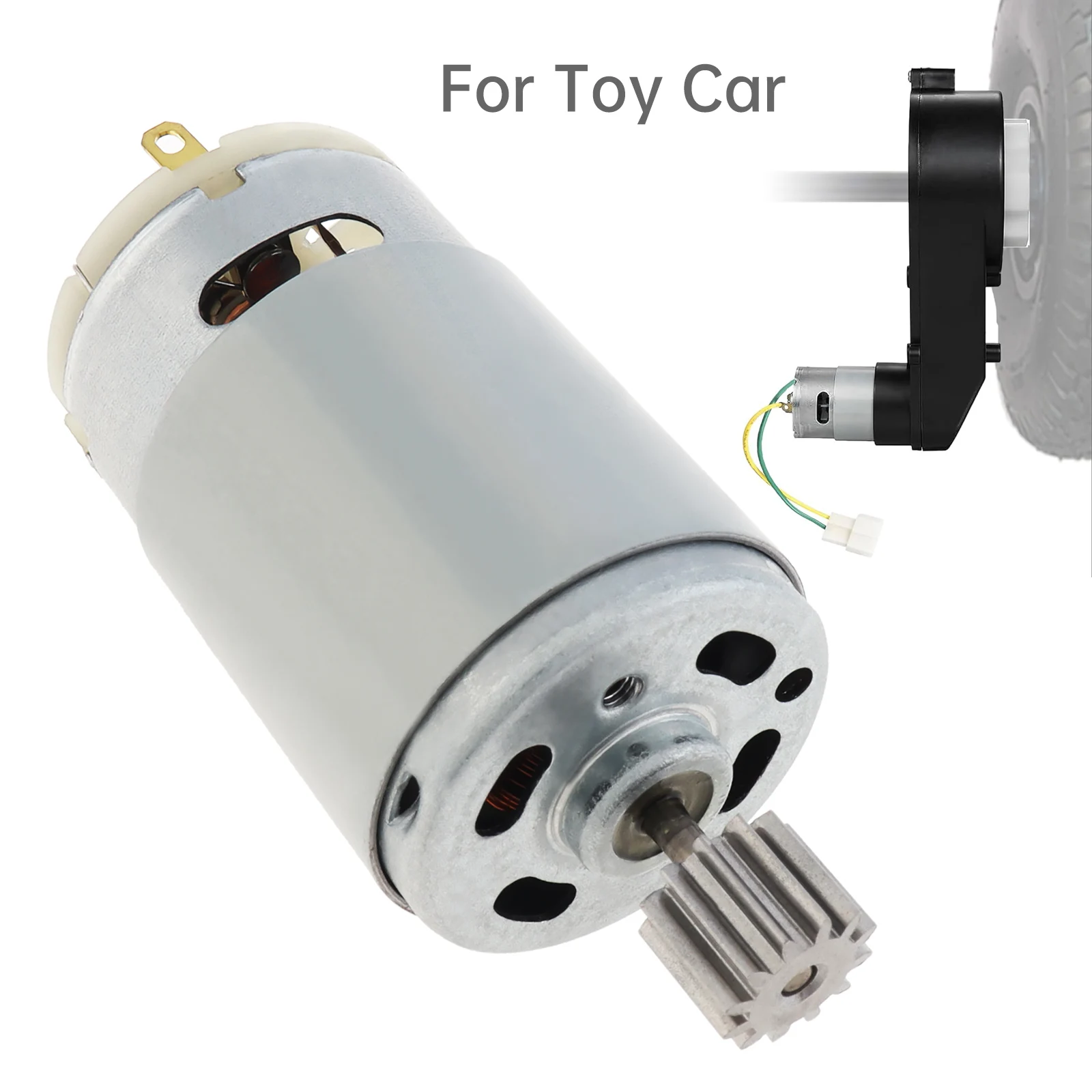 R390 12Teeth DC Motor 12V 12000-20000RPM Kids Ride On Toys Car Motor High Speed Electric Motor for Remote Control Car