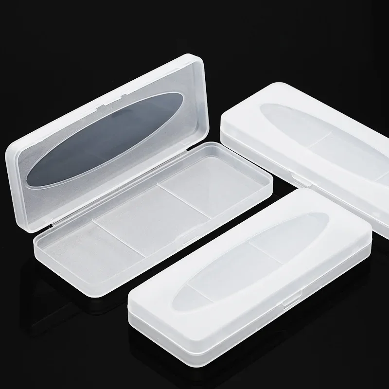 New PVC Frosted Clip-on Glasses Case Organizer Case Large  Wide Toadstool Clip-on Glasses Case Pressure-resistant Flip-top Lid