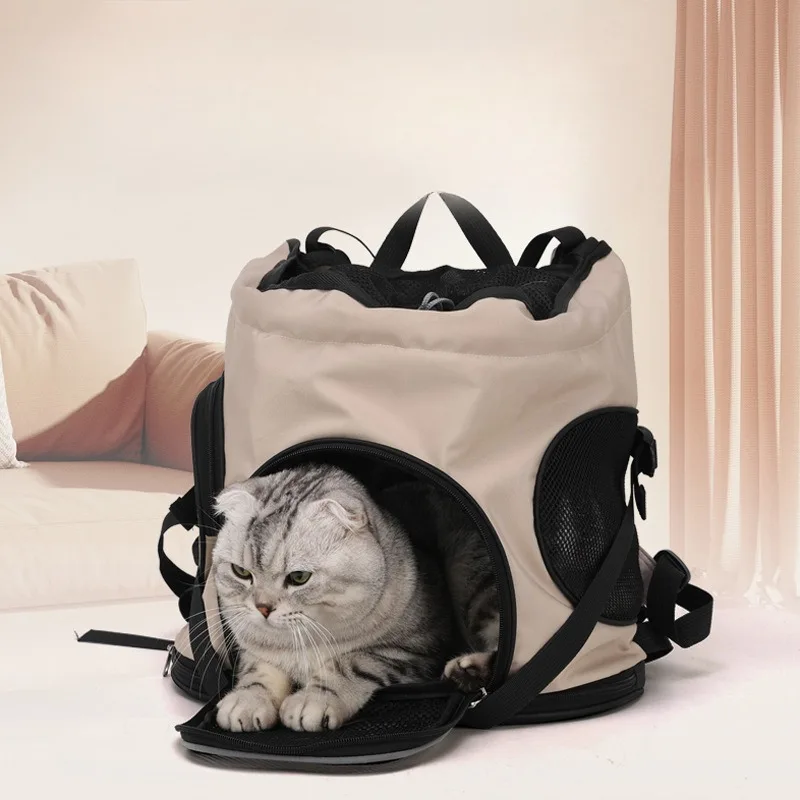 Portable Cat Backpack Carrier Small Dog Carrier Puppy Kitten Travel Chest Sling Bag Breathable Cat Transport Cage Dog Bags