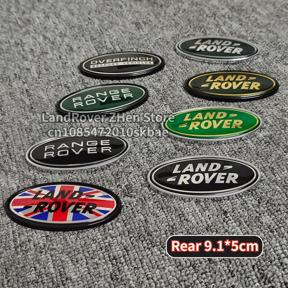 3D Car Front and rear Emblem Badge Sticker For Land rover SVR Discovery Velar Evoque Freelander Range Rover L322 car accessories