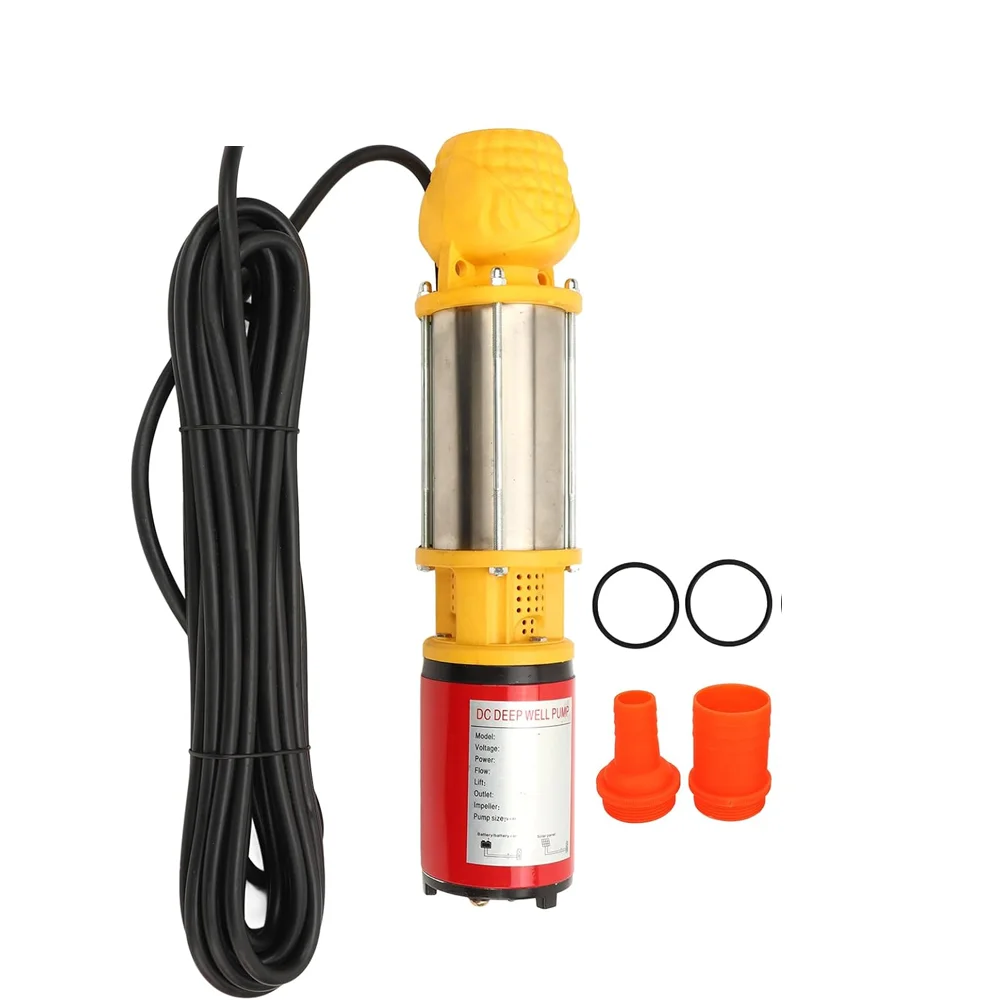 200W12V 300W24V 750W 48V Solar Brushless Water Pump With Built MPPT Function Solar PV Drilling Well Submersible Pump