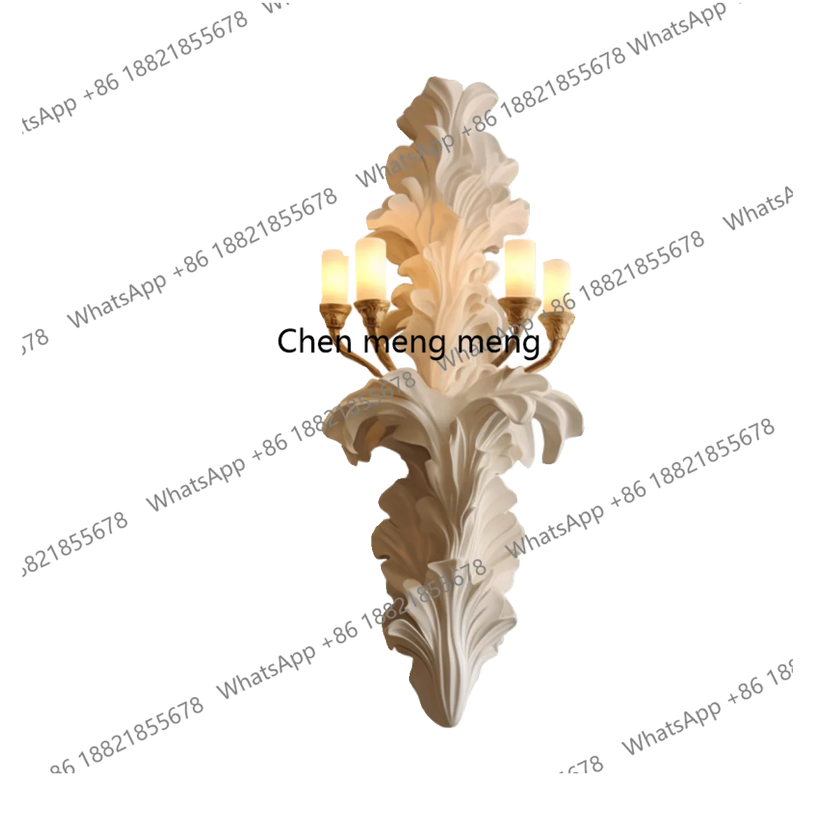 مصباح الجدار الفرنسي كريم الرياح غرفة المعيشة مصباح الجص الرجعية مصمم جديد الإغاثة الفن تلفزيون حائط الخلفية مصباح الجدار #6