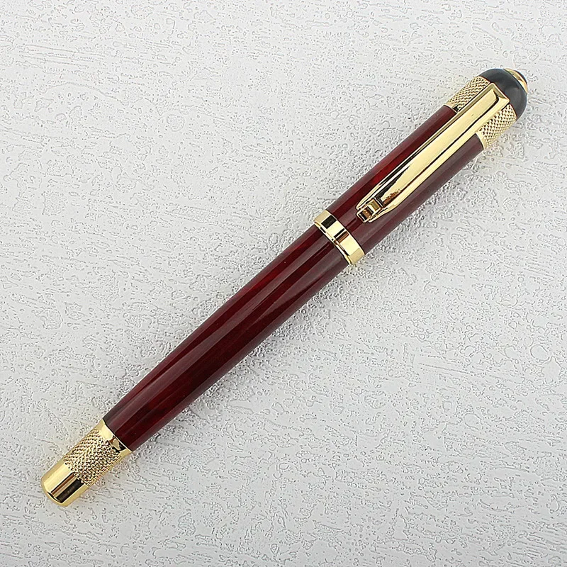 Redwood Gold Clip Signature Pen, Premium Metal Gel Ink Pens 0.5mm Black Ink Smooth Writing Ball Pen