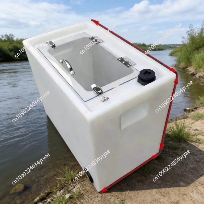 

Live fish transportation modified anti-spill water tank trolley trunk horizontal flip fish hatching fish box