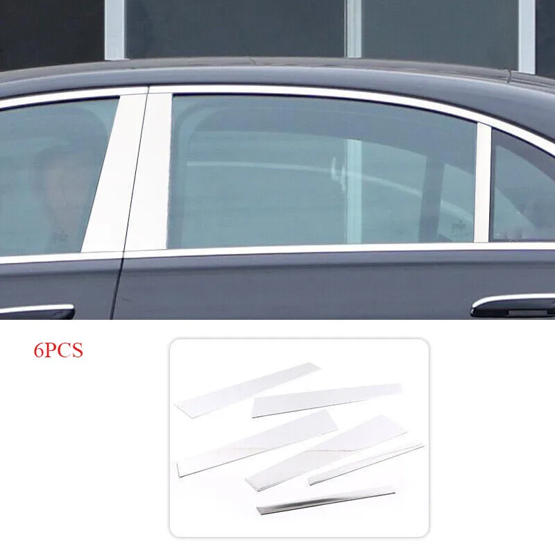 

Для Benz S-Class W223 21-22 хромированные алюминиевые накладки на окно панели стойки B-C