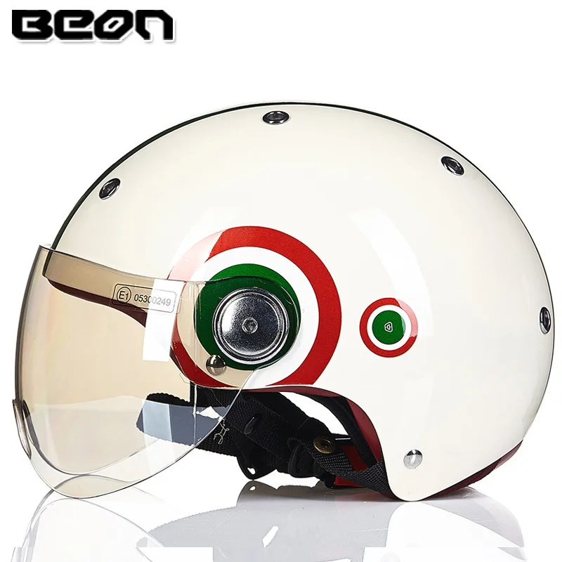 

BEON Men Women Summer Vintage Motorcycle Motorbike Half Face Helmet Retro Casco Helmets B103 Para Casco Casque