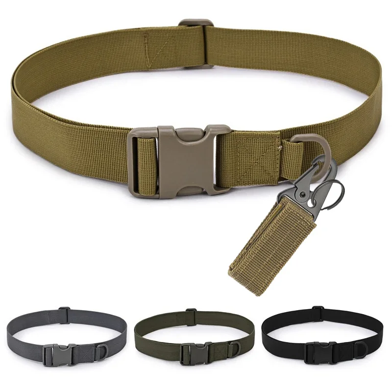 Outdoor Nylon Tactical Belt Fashion Sport Men's Military Waistband For Hunting Mountaineering Army Style Belt