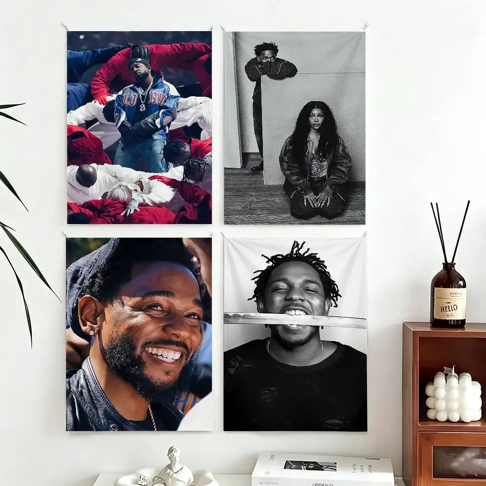 

Hip Hop Rapper Kendrick Funny Flags for Bedrooms Home Decor Items Outdoor Decors Garage Decoration Flaga
