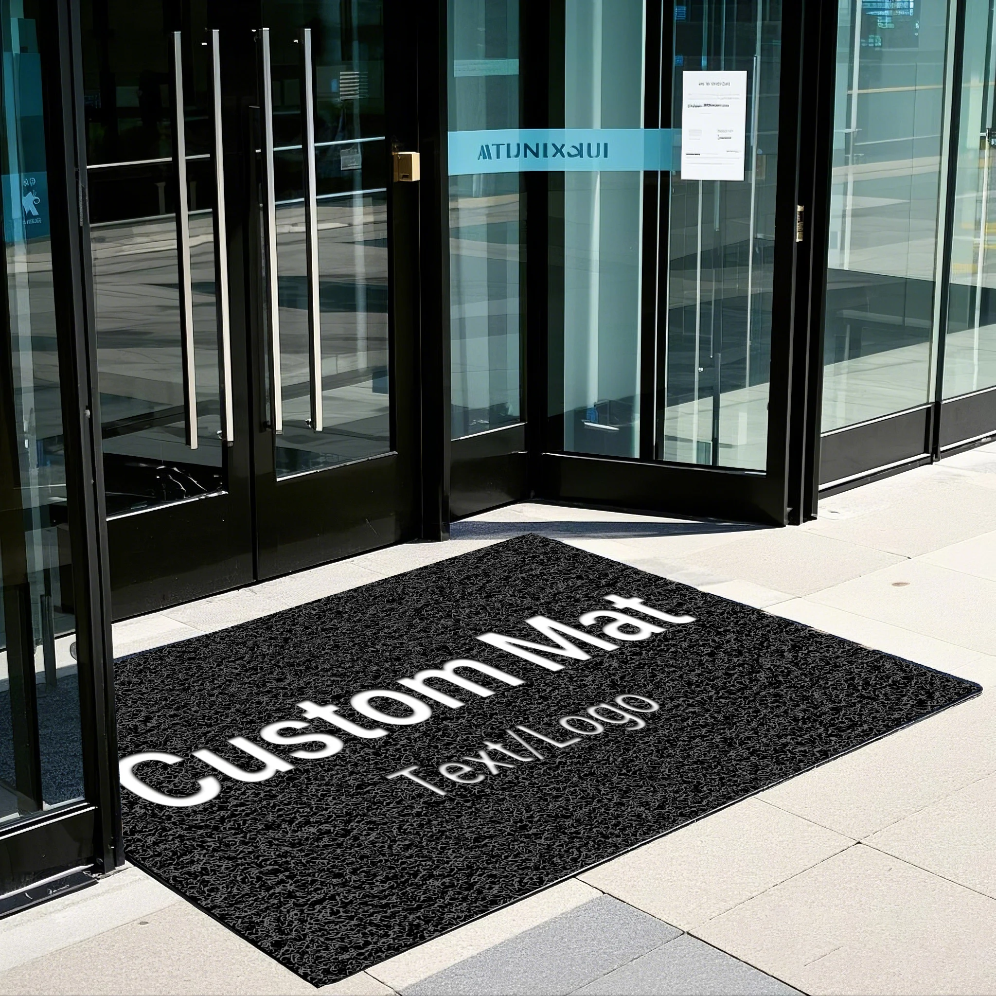 Personalized Carpet Outdoor  Dirt Trap Absorbent Door Mat Custom Entrance Doormat Business Office Building Logo Shopping Mall