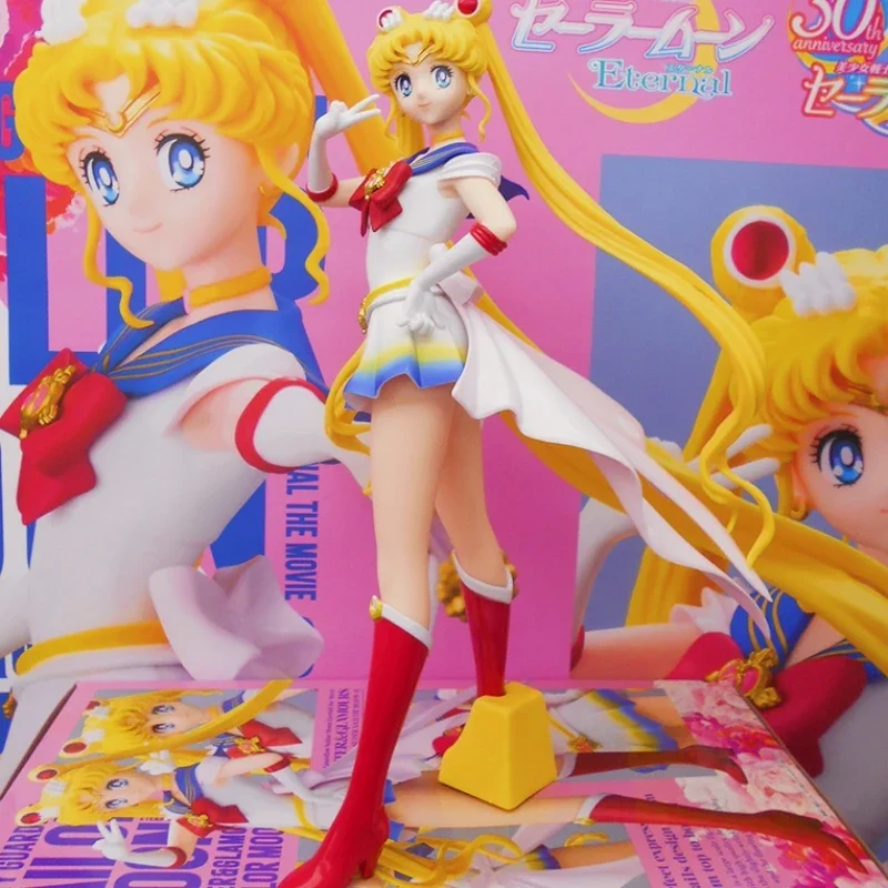 Original Banpresto Glitter & Glamours Super Sailor Moon Tsukino Usagi Pvc Action Anime Figures Collectible Model Gift Toys