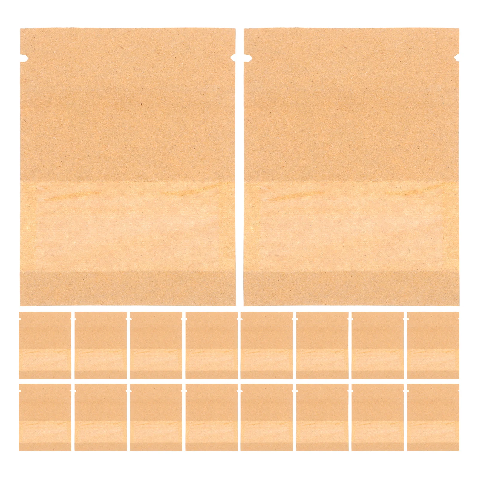 

100Pcs Seed Packets Kraft Small Paper Envelopes Clear Window Resealable Seed Holder Organizer for Garden Vegetable Flower Seeds