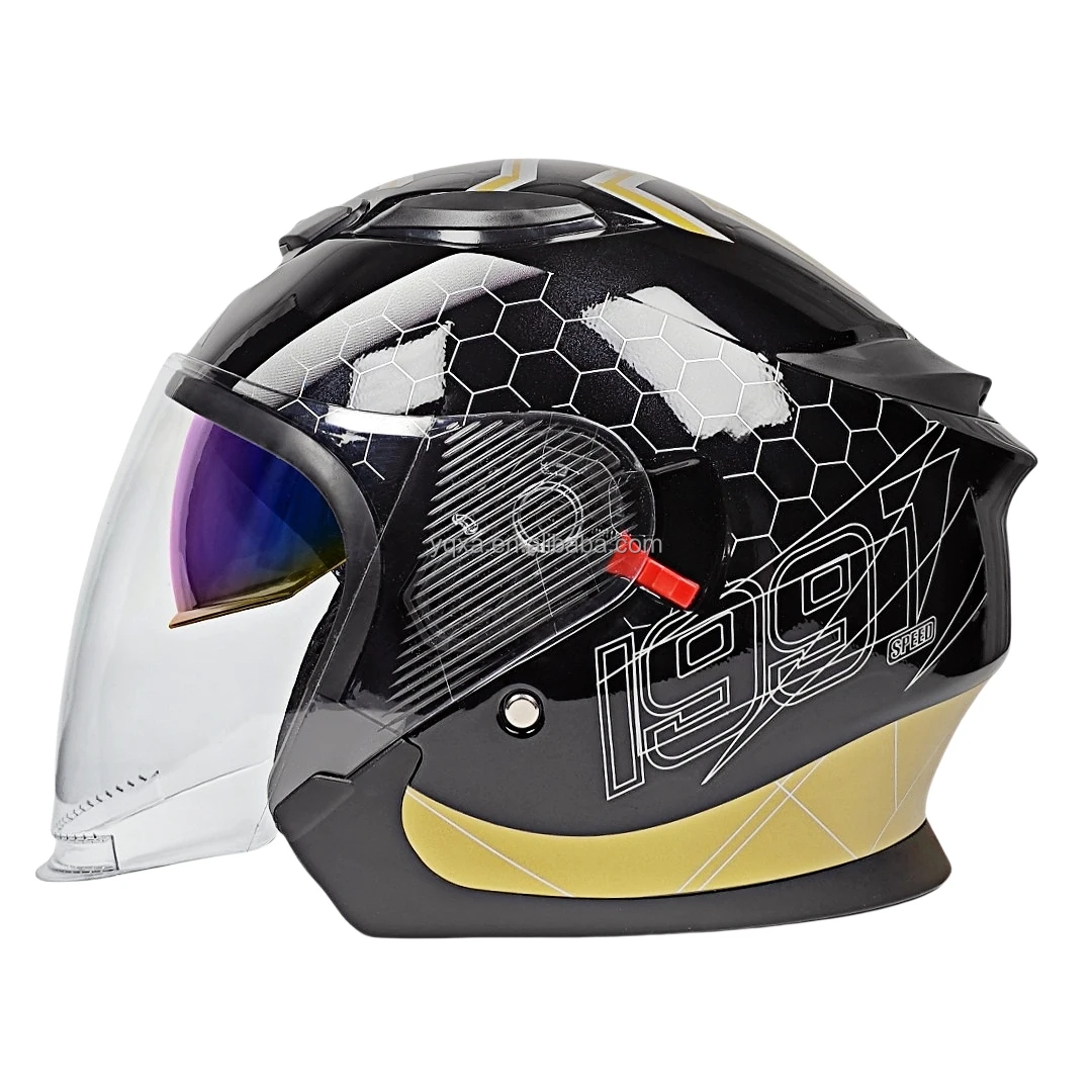 

New Most Popular Motorcycle Half-Face Helmet Adults Crash Resistant Customizable Factory-Packed Economically Priced All