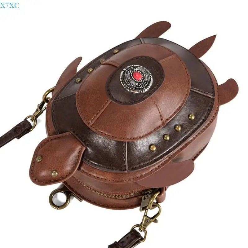 X7XC Unique Gothic Animal Purse Shoulder Bag Retro Medieval PU Leather Crossbody Bags Fashion Phone Purse