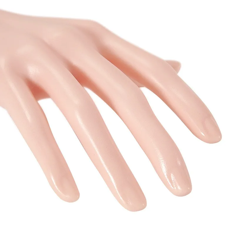 عارضة أزياء أنثى لامعة نموذج اليد لعرض المجوهرات خواتم سوار أظافر واقعية القزم #6