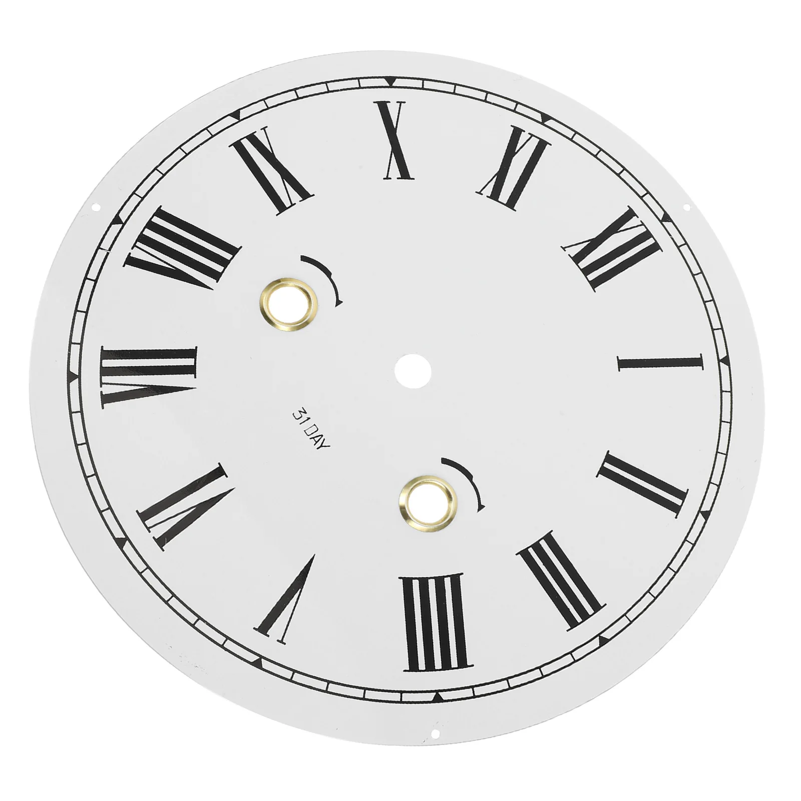

DIY Clock Dial Metal Plate Roman Numerals Quartz Clock Face for Home Decor Stylish Minimalist Design Easy Install