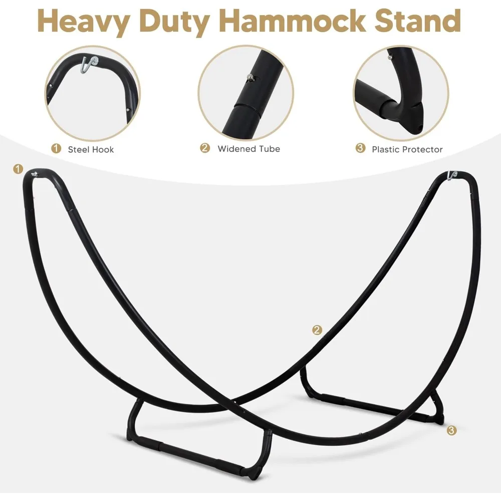 รวมขาตั้งเปลญวนแบบพกพาสำหรับสองคน ดีไซน์ประหยัดพื้นที่ สีรุ้ง กำลังจดสิทธิบัตร เหมาะสำหรับการพักผ่อนกลางแจ้ง