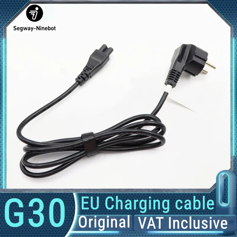 EU Charging Cable Part For Ninebot by Segway MAX G30 P100S P65 Series Max G2 Smart Electric Scooter EU Standard Cable Accessorie