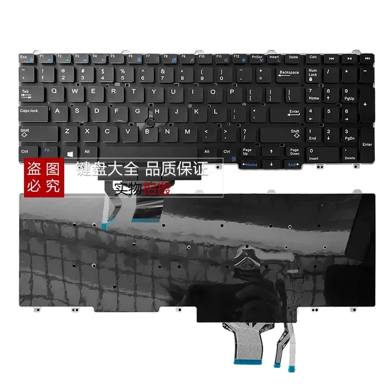 Replacement Laptop Keyboard for Dell Latitude E5550 E5570 Precision M3510 M7510 M7520 M7710 M7720 US English Layout