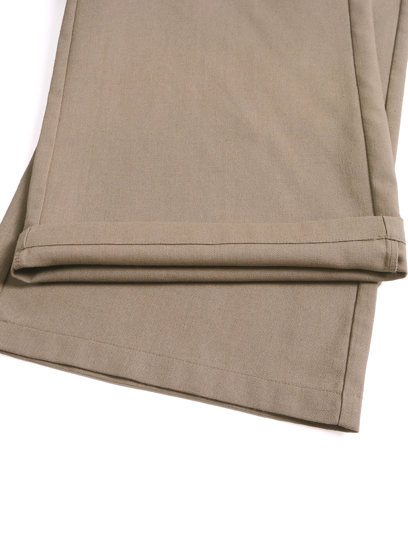 سراويل نسائية من الكتان بأرجل واسعة، سراويل طويلة كاجوال متوسطة الخصر، أزياء صيفية مريحة، ملابس للسيدات من قطعة واحدة