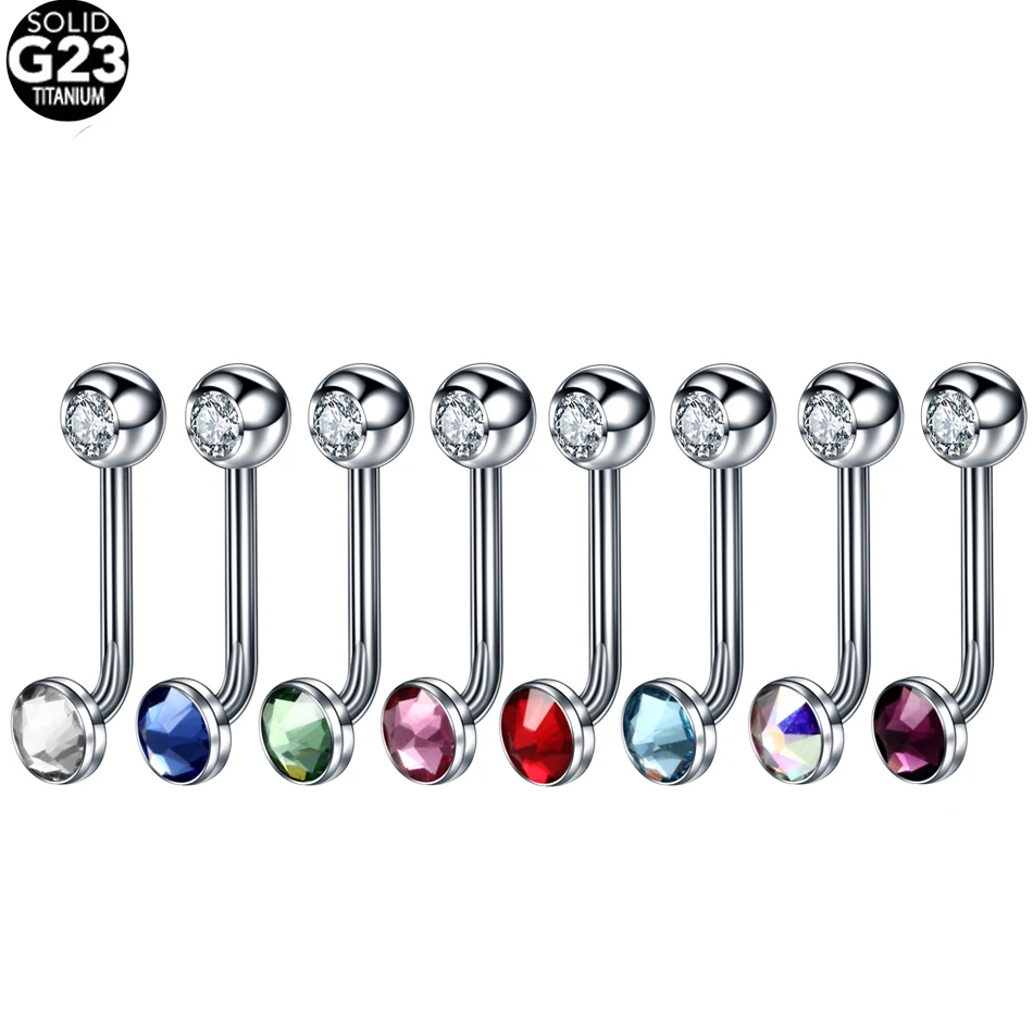 1PC G23 Titanium Crystal Christina Vertical Hood Piercings Dermal Anchor Sexy Vagina Piercings Genital Piercing VCH Body Jewelry