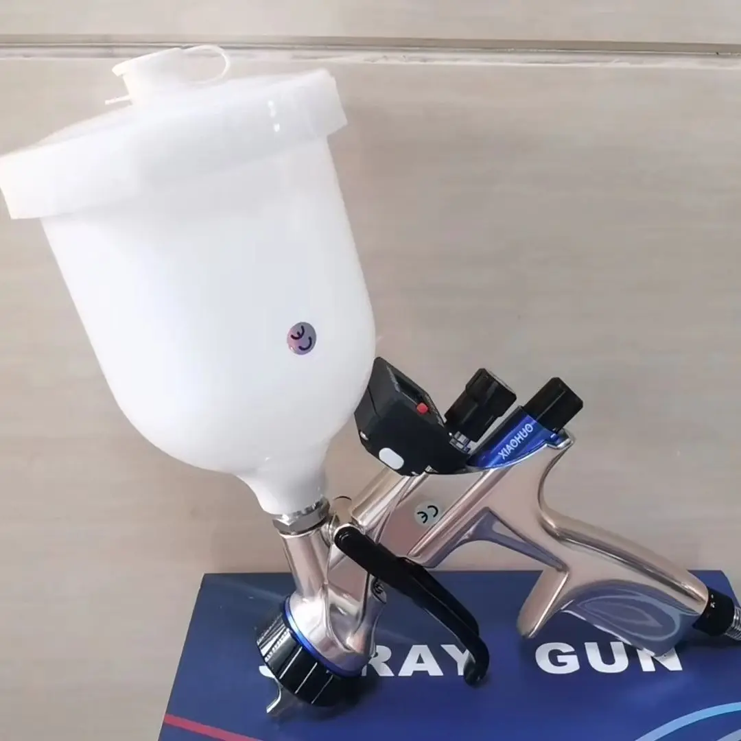 

Bestseller DV3-B2+ Transparent Coating Digital HVLP Heavy Duty Spray Gun 20.29 oz 1.3 mm Nozzle Clear coated Digital Profession